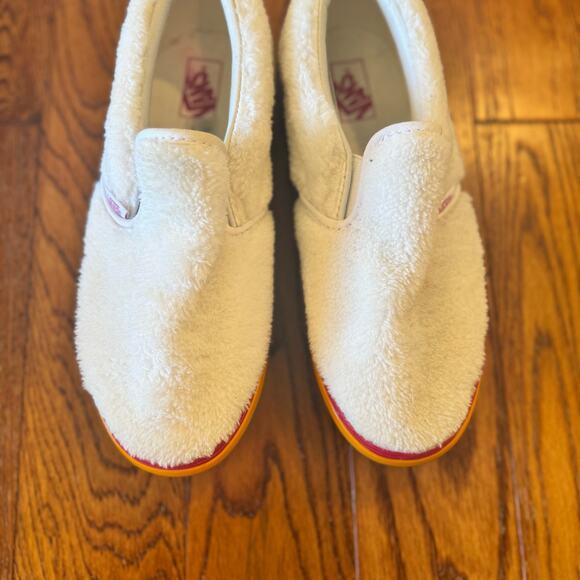 VANS Classic Slip-on Shearling Rainbow Platform Kids Size 6 Women's 8 Skater - Picture 5 of 12